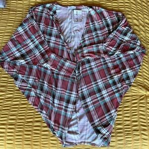 BRAND NEW WITH TAGS Plaid Cocoon Cardigan